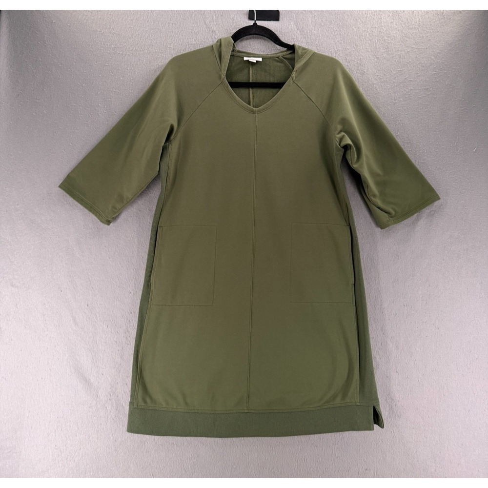 J. Jill Fit Athletic Dress Womens XSP Green Hoodie Lagenlook Comfort Sporty